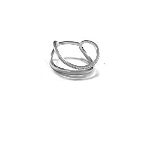 SORTIJA ORO BLANCO BRILLANTES                                         