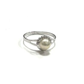 SORTIJA NIÑA ORO BLANCO PIEDRA                                        