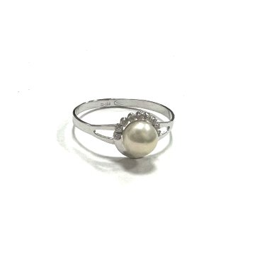 SORTIJA NIÑA ORO BLANCO PIEDRA                                        