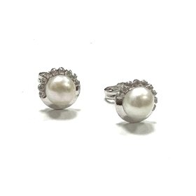 PENDIENTES NIÑA ORO BLANCO PIEDRA                                     