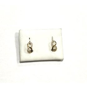 PENDIENTES NIÑA ORO AMARILLO PIEDRA                                   