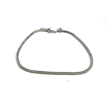 PULSERA SRA. ORO BLANCO BRILLANTES                                    