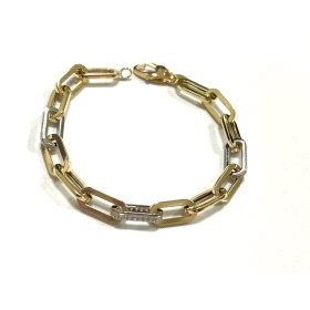 PULSERA SRA. ORO BICOLOR PIEDRA                                       