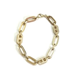 PULSERA SRA. ORO AMARILLO PIEDRA                                      