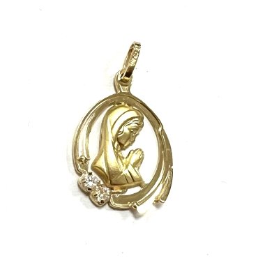 MEDALLAS ORO AMARILLO PIEDRA                                          