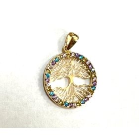 COLGANTE ORO AMARILLO PIEDRA                                          