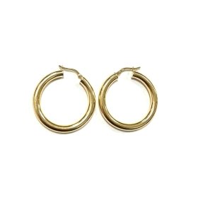 PENDIENTES ARO ORO AMARILLO TUBO                                      