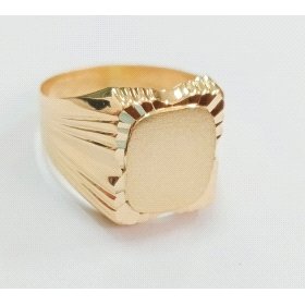 SELLO CABALLERO ORO AMARILLO SEMI HUECO                               