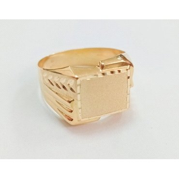 SELLO CABALLERO ORO AMARILLO SEMI HUECO                               