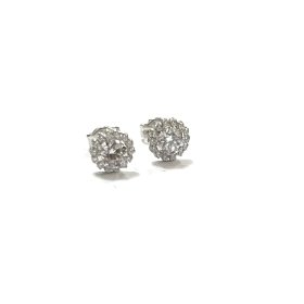PENDIENTES NIÑA ORO BLANCO PIEDRA                                     