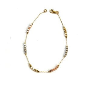 PULSERA SRA. ORO TRICOLOR                                             