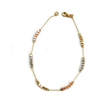 PULSERA SRA. ORO TRICOLOR                                             