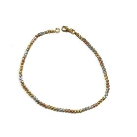 PULSERA SRA. ORO TRICOLOR                                             