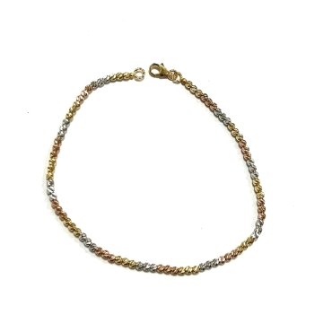 PULSERA SRA. ORO TRICOLOR                                             