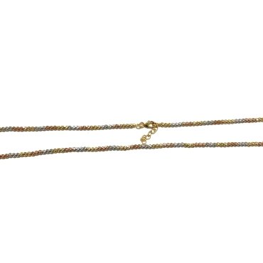 GARGANTILLA ORO TRICOLOR                                              