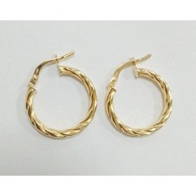 PENDIENTES ARO ORO AMARILLO GALLON                                    