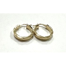 PENDIENTES ARO ORO AMARILLO GALLON                                    