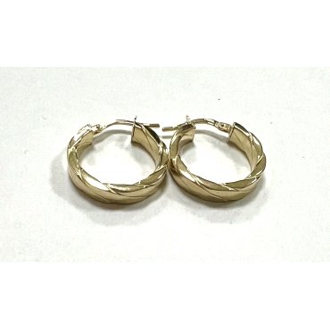 PENDIENTES ARO ORO AMARILLO GALLON                                    