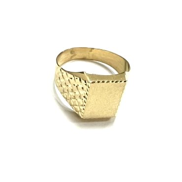 SELLO CABALLERO ORO AMARILLO SEMI HUECO                               