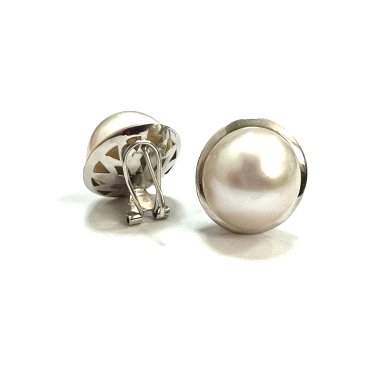 PENDIENTES BLANCO PERLA JAPONESA                                      
