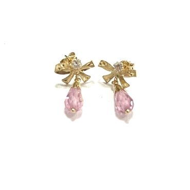 PENDIENTES ORO AMARILLO PIEDRA                                        