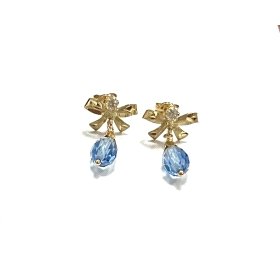 PENDIENTES ORO AMARILLO PIEDRA                                        