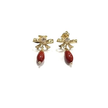 PENDIENTES ORO AMARILLO PIEDRA                                        