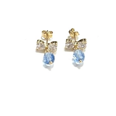 PENDIENTES ORO AMARILLO PIEDRA                                        