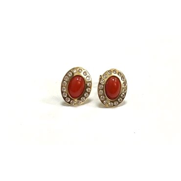 PENDIENTES ORO AMARILLO PIEDRA                                        