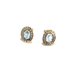 PENDIENTES ORO AMARILLO PIEDRA                                        