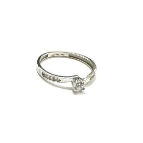 SORTIJA ORO BLANCO PIEDRA                                             