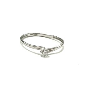 SORTIJA ORO BLANCO PIEDRA                                             
