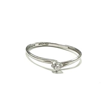 SORTIJA ORO BLANCO PIEDRA                                             