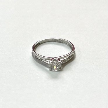 SORTIJA ORO BLANCO PIEDRA                                             