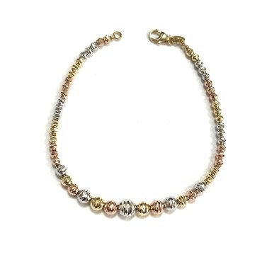 PULSERA SRA. ORO TRICOLOR                                             