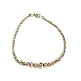 PULSERA SRA. ORO TRICOLOR                                             