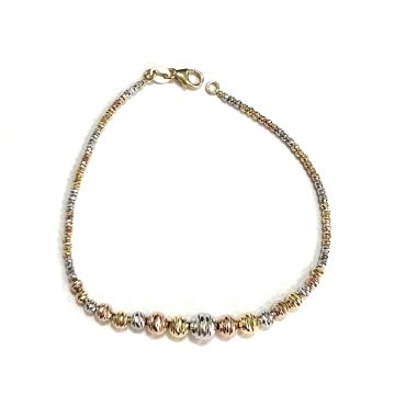 PULSERA SRA. ORO TRICOLOR                                             
