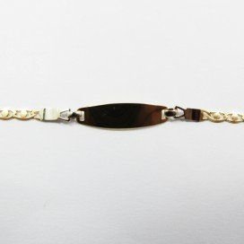 ESCLAVAS NIÑ@ ORO BICOLOR ITALIANO LISO
