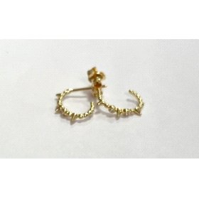 PENDIENTES ARO ORO AMARILLO PIEDRA                                    