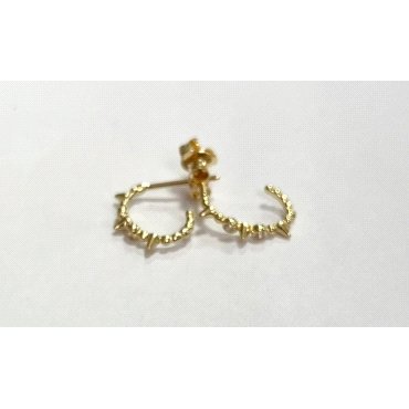PENDIENTES ARO ORO AMARILLO PIEDRA                                    
