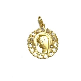MEDALLAS ORO AMARILLO PIEDRA                                          