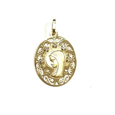 MEDALLAS ORO AMARILLO PIEDRA                                          