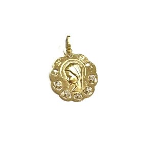 MEDALLAS ORO AMARILLO PIEDRA                                          