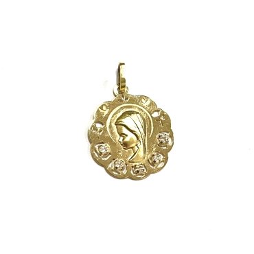 MEDALLAS ORO AMARILLO PIEDRA                                          