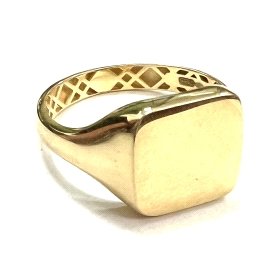 SELLO CABALLERO ORO AMARILLO SEMI HUECO                               
