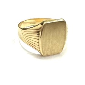SELLO CABALLERO ORO AMARILLO SEMI HUECO                               