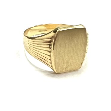 SELLO CABALLERO ORO AMARILLO SEMI HUECO                               