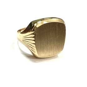 SELLO CABALLERO ORO AMARILLO SEMI HUECO                               