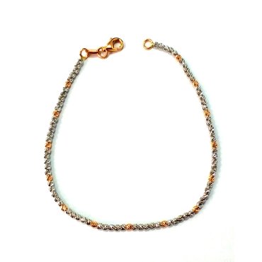PULSERA SRA. ORO ROSA Y BLANCO                                        
