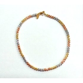 PULSERA SRA. ORO TRICOLOR                                             